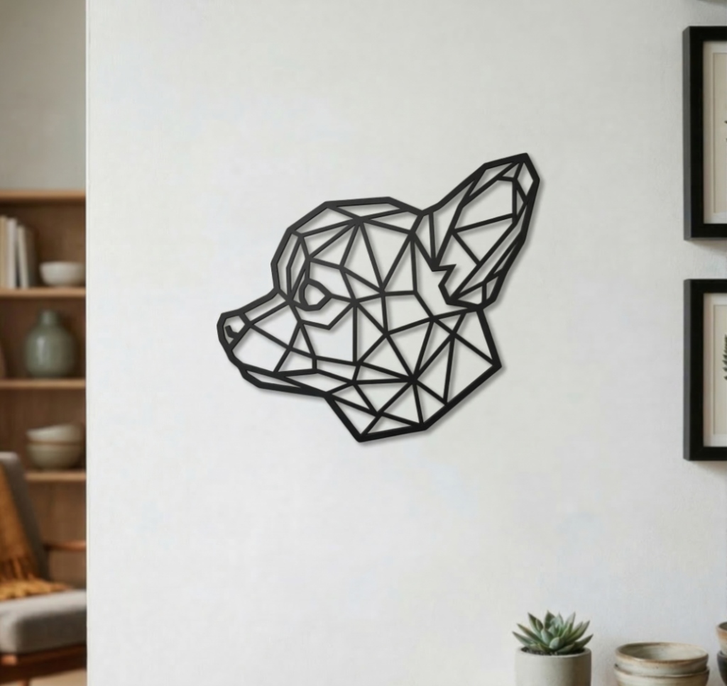 Geometric Chihuahua Wall Art